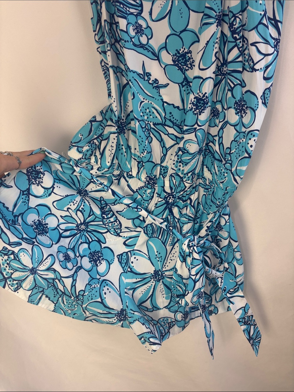 LILLY PULITZER BLUE PRINT ROMPER - Picture 3 of 6